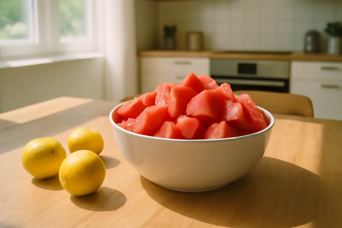 Citronnade pastèque sans sucre ajouté, rafraîchissante et légère