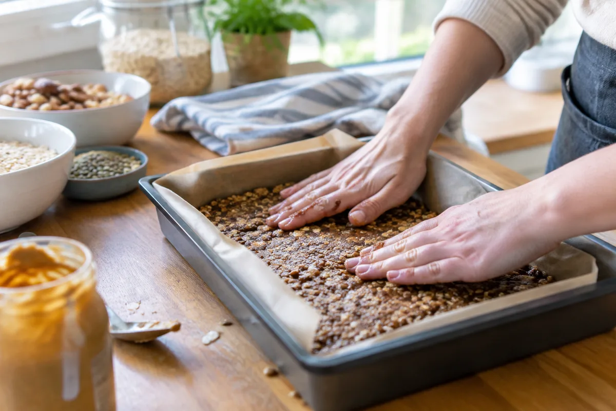 Recette de barres hyperprotéinées sans sucre à préparer la veille