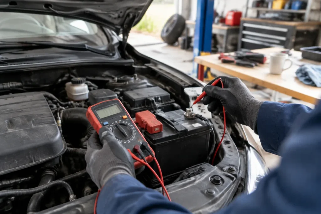 Voiture qui peine à démarrer en hiver : causes et gestes